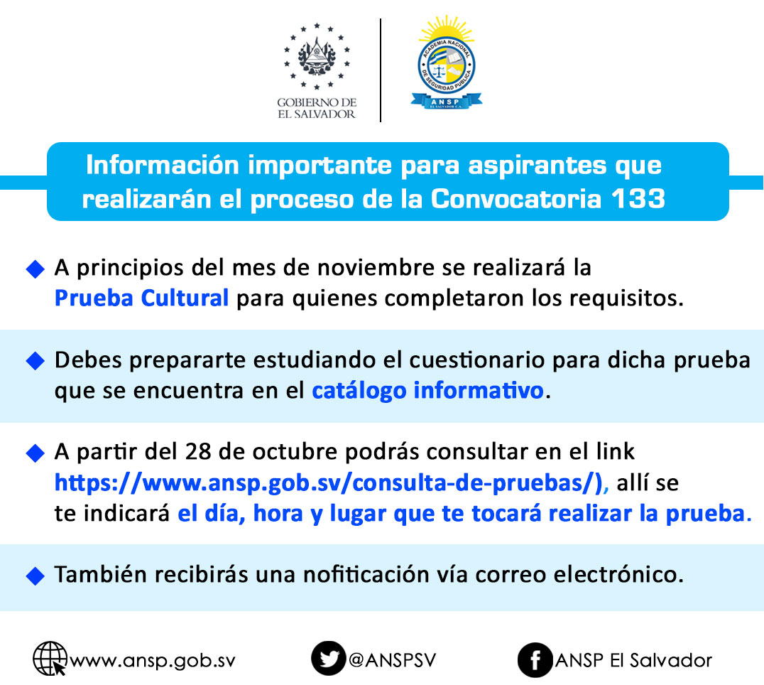Información Importante Para Aspirantes De La Convocatoria
